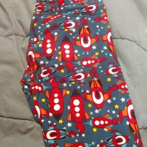 LulaRoe OS Rocketship leggings